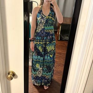 Bisou Bisou maxi dress halter